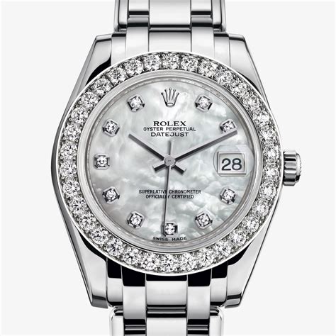 rolex date 34 mm oro bianco e diamanti|Sito ufficiale Rolex.